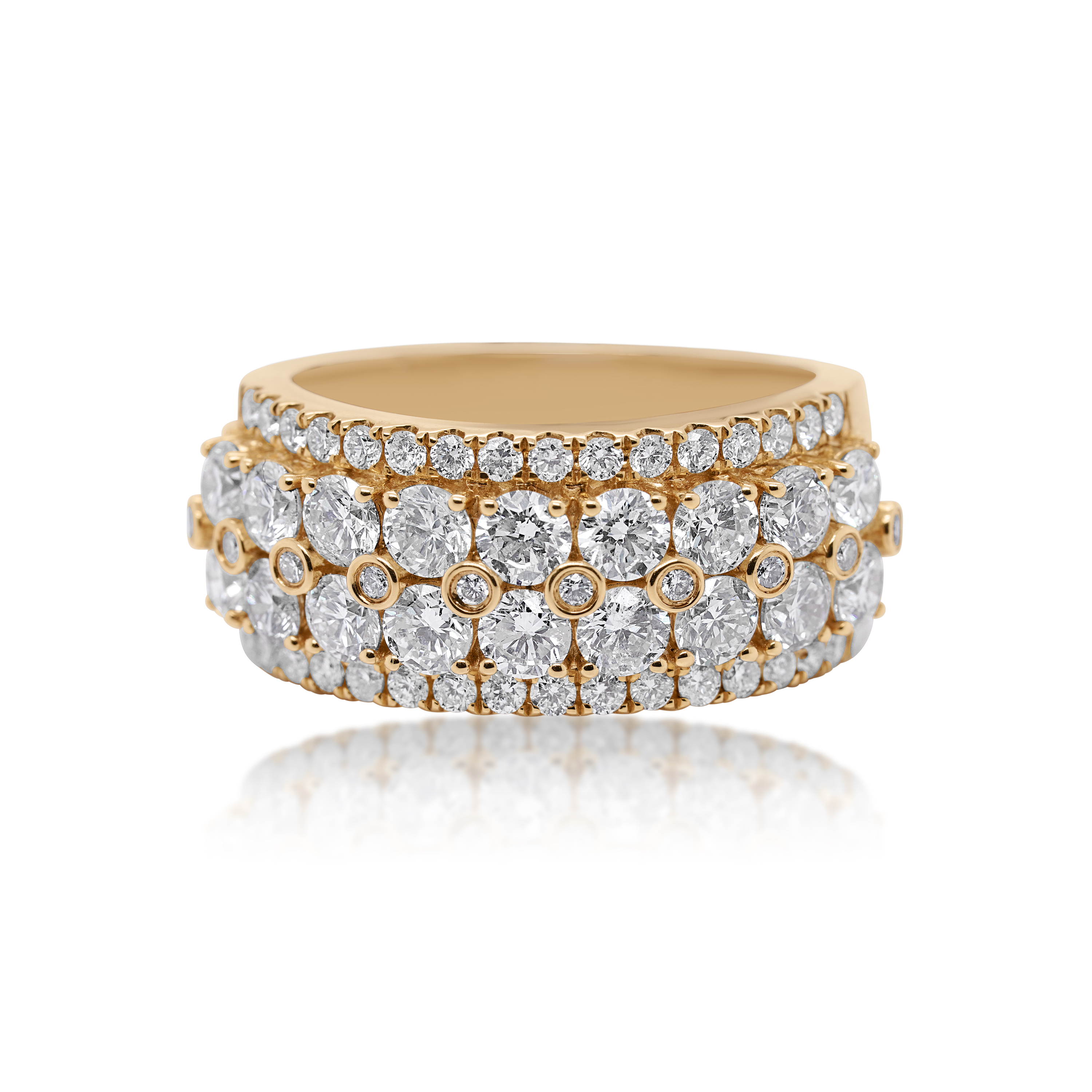 Diamond Ring 4.00 ct. 14K Yellow Gold